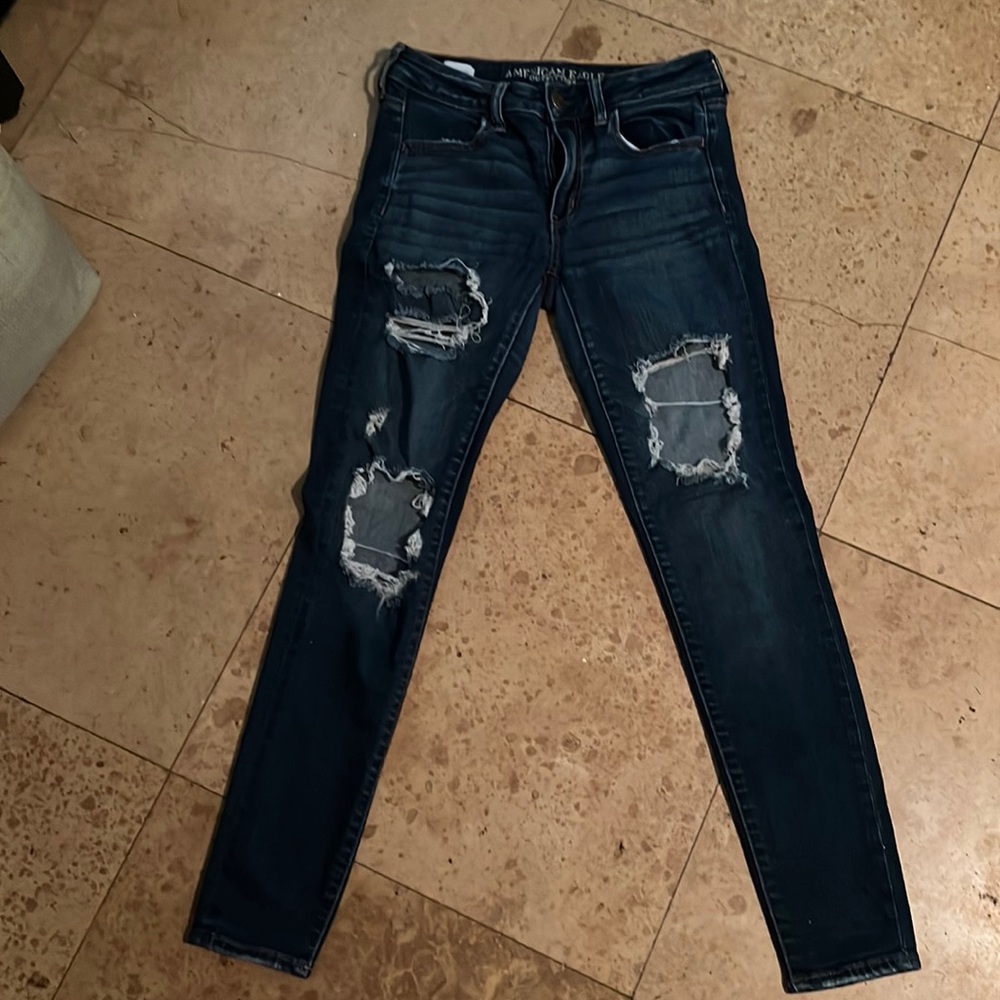 American Eagle ripped jeans